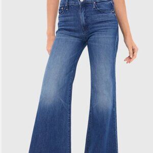 MOTHER maven wide leg Flare high waist Indigo Jeans sz 26